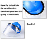 ▶ Careta de protección de Seguridad Industrial  - PVC Material de Obra para la Industria del Sombrero del Casco - Protección Laboral Soporte de Aluminio Protector Protector de la Cara
