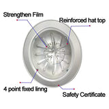 ▶ Cascos de Seguridad Industrial Casco de Protección de Aleación de Aluminio de Alta Resistencia para Obras De Construcción/Red / 1 PCS