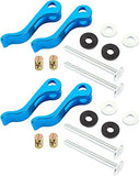 POWERTEC 71502 abrazadera de aluminio para carpintería, inserto roscado 5/16"-18, 4 unidades