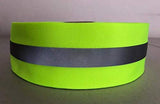 Cinta Reflectante de Alta Visibilidad 50m Ancho 5cm 2" Cinta de Seguridad Reflectiva de Tela Uniformes Chalecos de Seguridad Reflejante Advertencia de Cosido Ajuste de Seguridad (Limón)