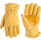 ▶ Guantes de trabajo de piel reforzada para hombre, talla pequeña