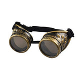 FASGION Heavy Metal Steampunk Gafas de Estilo gótico Gafas de Soldador Gafas de protección Laboral de Soldadura (Color : 3)