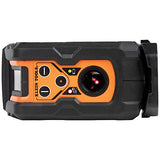 Klein Tools Nivel láser, autonivelante, nivel de línea cruzada verde de alta visibilidad con punto de fontanería rojo y abrazadera de montaje magnética