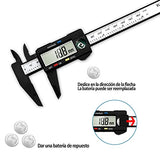 Electrónica Digital Calibrador de Pantalla 6’’ LCD Metric Conversion Entre 6 Inches y 150mm,Calibrador Impermeable Digital Abrazaderas