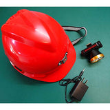 ▶ Casco con luz, Casco de Seguridad Industrial, Casco de construcción rígido, ventilado, arnés de 4 Puntos, Casco de Protección, Casco de Trabajo Casco