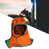 ▶ Capucha de soldadura transpirable, de malla interior lavable gorro de soldadura ajustable a prueba de polvo para soldador, soldadura, naranja XL