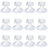 ▶ 12 piezas de ventosa de tuerca de tornillo totalmente transparente fuerte de 1.78 pulgadas, ventosa transparente de ajuste de mano con tuerca de presión, ventosa, gancho de tuerca de tornillo, ventosa de vidrio para mesa para el hogar