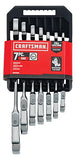 CRAFTSMAN Juego de Llaves Combinadas en Pulgadas con Matraca Reversible 7 Piezas