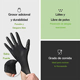 Guantes De Nitrilo De LáTex Sin Polvo, 100 Piezas Desechables Antiadherentes Uso Industrial Duradero Resistente A Pinchazos Adecuado Para Procesamiento De Alimentos, Tareas DoméSticas, ProduccióN Industrial, Maquinaria ElectróNica