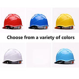 ▶ Casco de Seguridad ABS Sitio de Construcción Casco de Seguridad de Construcción Anti Aplastamiento y Transpirable Alta Resistencia a Impactos y Resistencia a Pinchazos Tamaño Máximo de uso 630 Mm