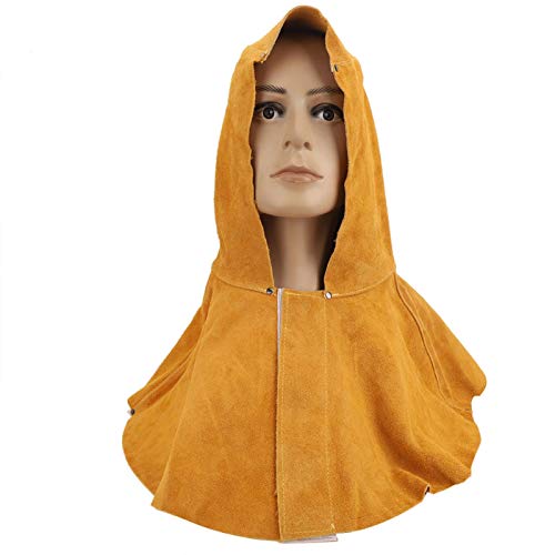▶ Capucha soldador, máscara de soldadura súper capacidad de tracción anti-llama con tamaño libre para soldar herrería
