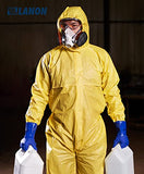 ▶ Guantes resistentes a los productos químicos con revestimiento de PVC, reutilizables, guantes de trabajo de seguridad, protección ácida, alcalina y aceite, antideslizantes, grandes
