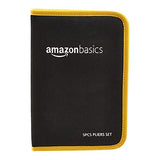 ▶ Juego de alicates con estuche de nailon resistente - 5 piezas (alicates diagonales de 20 cm, alicates combinados de 20 cm, alicates de punta larga de 20 cm, alicates de unión ranurada de 20 cm, alicates de unión deslizante de 20 cm)