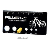 ▶ Medidor de tamaño de tuerca de tornillo métrico, especialmente diseñado para medir tornillos/pernos de bicicleta