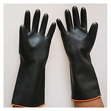 ▶ Guantes resistentes a los productos químicos  Guantes de Goma Resistentes, Seguridad en el Trabajo químico para la Industria, Guantes de protección Laboral, Guantes para el hogar,55cm,Super