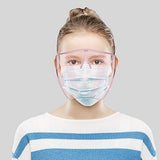 Yuu-Goo Par de Caretas (2 unidades) con Caja Original ,Proteccion Facial Careta con lentes Soporte de Marco para Lentes Unisex Lentes con Careta Panel de Proteccion contra estornudos y Saliva No se empana 2 Piezas