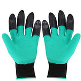 ▶ Guantes Jardinería con garras para excavar tierra y plantar guantes de jardinería para jardín (verde)