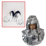 ▶ Greatideal Traje de protección contra Incendios | Ropa de protección contra Incendios de Papel de Aluminio | Traje aluminizado Resistente al Calor de 500 Grados La Ropa ignífuga Incluye 1 Sombrero
