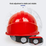 ▶ Casco de Seguridad Industrial, Casco de construcción rígido, arnés de 4 Puntos, Casco de Protección, Casco de Trabajo Casco