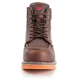 ▶ SUREWAY Botas de trabajo para hombre de acero resistente/compuesto/suave ribete
