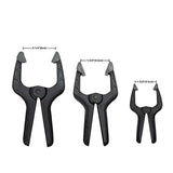 ▶ AMAZON BASICS Juego de abrazaderas de resorte de nailon de 14 piezas, 6 piezas de 3-3/8 pulgadas, 4 piezas de 4-1/2 pulgadas, 4 piezas de 6-1/2 pulgadas