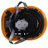 ▶ Casco de protección industrial, material de calidad cómodo de llevar Casco de seguridad de tela suave para espeleología(28 * 21 * 18cm-naranja)
