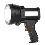 🔦 Linterna recargable Foco LED recargable de iones de litio con batería para, 1200 Lúmenes/Luces Puntuales, 5 Modos De Luz, Linterna impermeable IPX4 para emergencias de huracanes, camping, senderismo, ciclismo