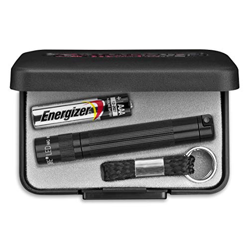 ▶ MAGLITE  Linterna LED Solitaria, Color Negro