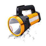 🔦 Linterna recargable Roadwiz Foco LED de mano recargable de 6000 lúmenes, linterna portátil superbrillante, foco de batería de mano, linterna LED de mano brillante, luz de trabajo USB de larga duración