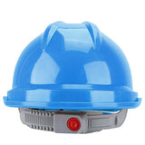 ▶ Casco Seguridad de ABS Recto Grueso, Protección Cabeza del Sitio Construcción Trabajador, Casco Rígido Ventilado y Transpirable Cinco Colores Disponibles(Azul)