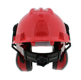 ▶ Casco de seguridad forestal – Sombrero duro ventilado, viseras de malla y plástico, orejeras protectoras – construcción, soldadura, motosierra