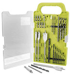 Conjunto de herramientas para el hogar Ryobi con taladro Ryobi 18V ONE +, brocas, herramientas para el hogar y linterna de bolsillo Buho