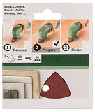 ▶ BOSCH Juego de hojas de lija para lijadoras Delta 93, 80 (5 unidades) Bosch Home and Garden 2609256A50 - J