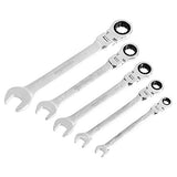 ▶ AMAZON BASICS  Juego de llaves de trinquete flexibles, SAE, 5 piezas