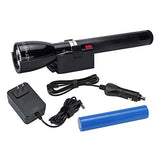 🔦 Linterna recargable Maglite.- Cargador LED con base, color negro