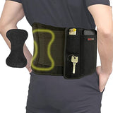 ▶ Cinturón de protección Lumbar , cinturón de protección para la cintura para aliviar el dolor, escoliosis, ciática, hernia de disco, cinturón de apoyo lumbar inferior ajustable y flexible con almohadilla extraíble (L/XL (31-38 pulgadas)