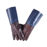 ▶ Guantes de Soldador Guantes de Soldadura Cuero de Cuero Suave de Soldadura Resistente a la Soldadura Guantes de Soldador extendido de Cuero de Cuero Resistente al Calor