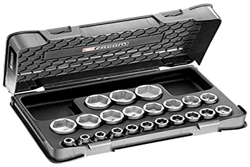 ▶ FACOM .401b Set Hexagonal, Plata, Set de 22 piezas