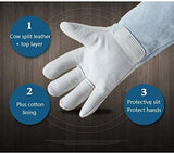 ▶ Guantes criogénicos  anti-corrosión criogénica de congelación de oxígeno líquido frío y guantes hielo líquido amoníaco líquido de nitrógeno Guantes protección antihielo