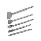▶ Juego de broca cincel de taladro percutor SDS Plus, broca de cincel de martillo giratorio 5PCS, cinceles de punta/ranura/planos, cincel con soporte sds-plus, para pared, concreto, piedra, etc.
