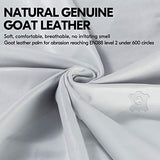 ▶ Guantes de jardinería  de Cuero de Cabra Para Mujer (Talla L/G, Azul, GA7454)