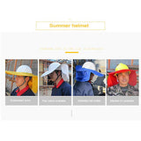 ▶ Casco de Seguridad Industrial, Casco de construcción rígido, arnés de 6 Puntos, Casco de Protección, Casco de Trabajo Casco