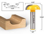 Broca Fresadora 1-1/2" Cove Faux Panel CNC Cabinet Door Raised Panel Router Bit 1/2" Shank