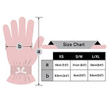 EvridWear - Guantes de algodón con pantalla táctil para spa, eccema, manos secas, cuidado de las manos, hidratación de día y noche, 3 tamaños en pluma o peso ligero (6 pares S/M, peso de pluma)