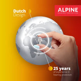 Alpine PartyPlug Tapones para los oídos para Fiestas, festivales de música y conciertos - Gran calidad musical - Cómodo material hipoalergénico + Contenedor llavero - Tapones reutilizables - Blanco