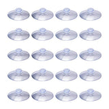 SAVITA 20 ventosas transparentes de 5 cm sin ganchos, ventosas de baño y cocina para decoración y organización del hogar