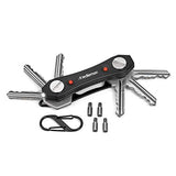 Redlemon Llavero Organizador Inteligente Smartkey Ninja con 2 Luces LED, Destapador y Gancho en Forma de S, Acomoda hasta 25 Llaves Planas