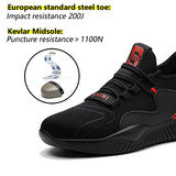 ▶ KEXUEJIA Botas de Trabajo Hombre Zapatos de Seguridad Hombre Botas Industriales Hhombre Mujer Casquillo