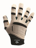 ▶ Guantes Jardinería para hombre, talla mediana, color blanco y negro