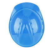 ▶ Casco Seguridad de ABS Recto Grueso, Protección Cabeza del Sitio Construcción Trabajador, Casco Rígido Ventilado y Transpirable Cinco Colores Disponibles(Azul)